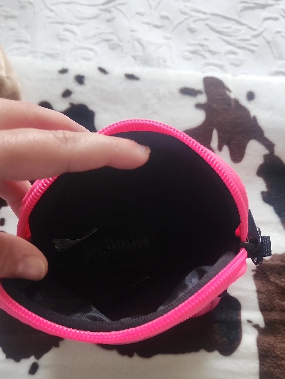 FitKicks Pink Snake-Print Crossbody Pouch